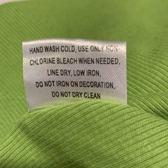 Surya sequined detail apple green ribbed 100% soft cotton bolero cardigan. Med. - Picture 10 of 12